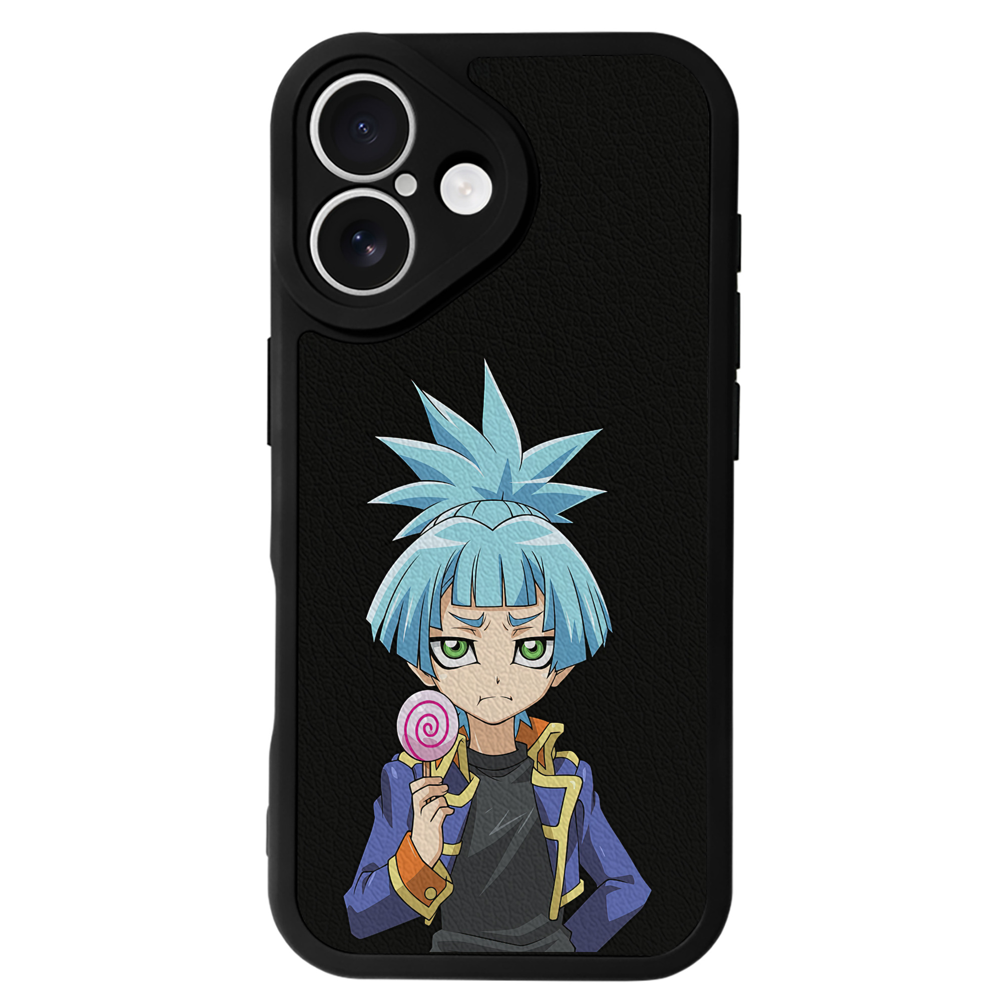 （画像用） 遊☆戯☆王 Yu-Gi-Oh! 【iPhone 16シリーズ対応】シリコンスマホケース（レザー調） 材質：シリコン
